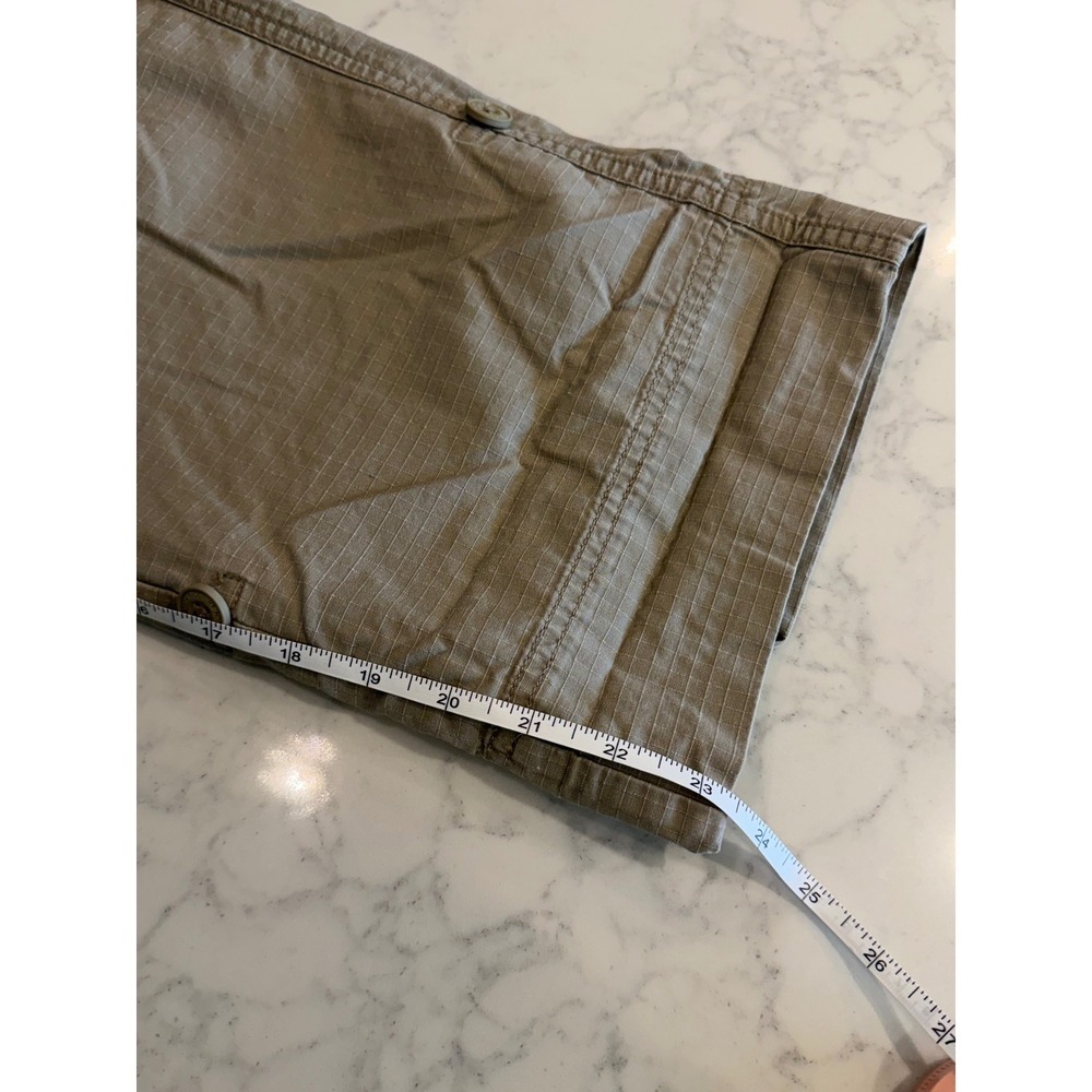 The North Face Womens Khaki Ripstop Capri Pants AU4Q Tan Hiking Size 10 Regular - Picture 9 of 9